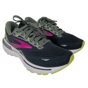 Brooks Women's 5.5 Adrenaline GTS 23 Running Shoes Black Pink Athletic